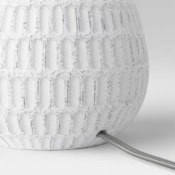 Ceramic Textured Table Lamp Base White - Threshold™ -Lighting Direct GUEST fc9f4ede e288 4863 a616 ae078ed887a0
